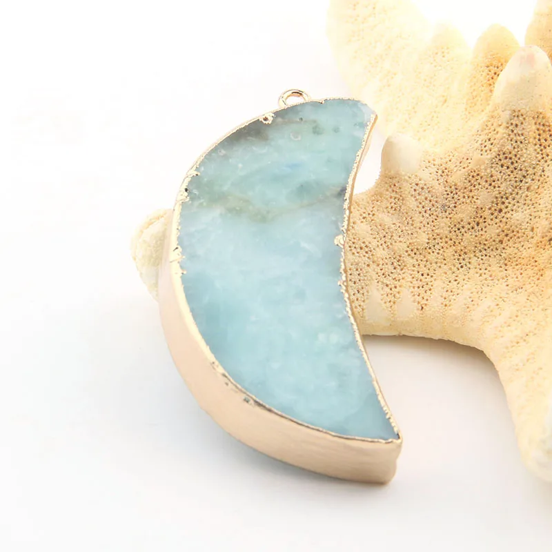 4 цвета Настроение ФОРМА натуральный камень кулон DIY для ожерелья или ювелирных изделий - Окраска металла: 1