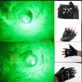 

Free Shipping laser Whirlwind Laser glove for Party Supplies red or green show led laser gloves dance DJ Club with led light