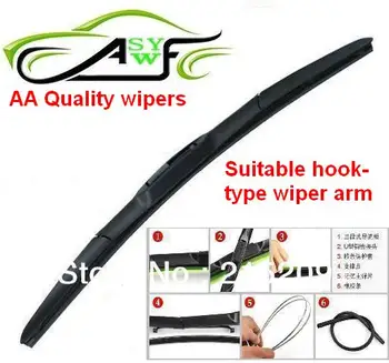 

Free Shipping Wholesale!Car Wiper Blade,Natural Rubber Car Wiper,Car Accessory/auto soft windshield wiper 1 size choice 14-26in