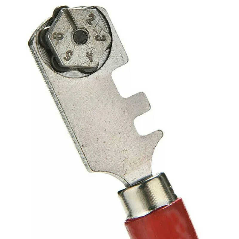 

6 Wheels Tipped Glass Tile Ferule Tip Cutter Hand Craft Cutting Tool 130mm SLC88