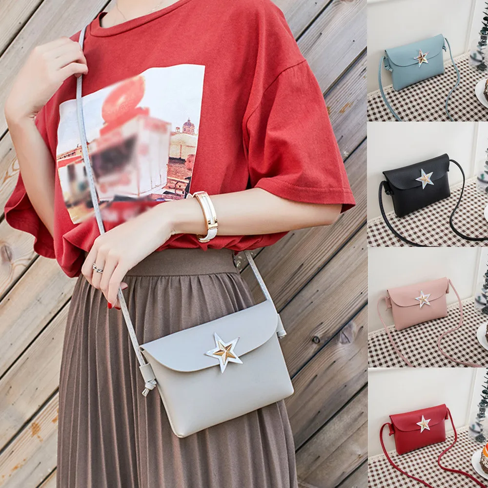 Xiniu Женская однотонная сумка через плечо мессенджер для телефона carteira feminina #