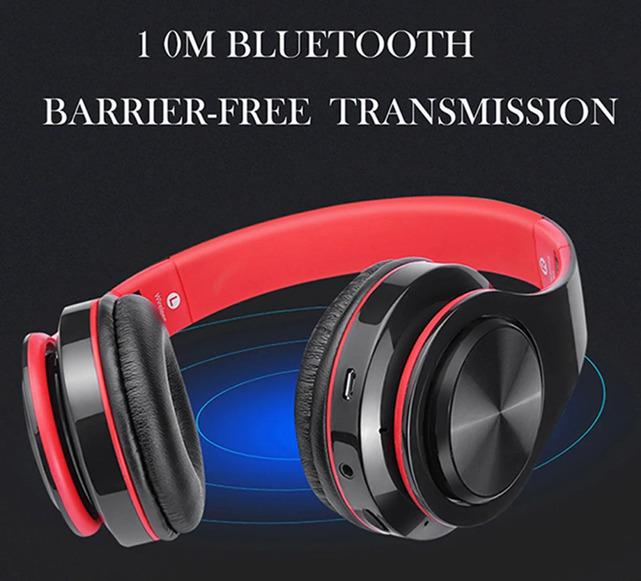 Bluetooth гарнитура наушники беспроводные складные регулируемые свободные руки с