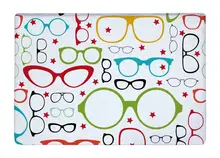 Floor Mat Seamless Glasses Fashionable Geometry Pop Art Print Non-slip Rugs Carpets alfombra For Indoor Outdoor living room