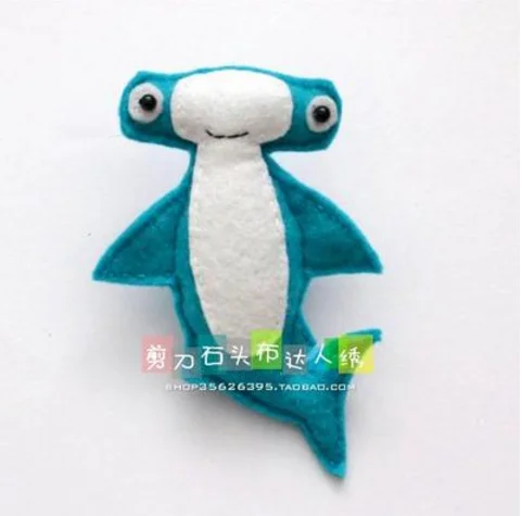 DIY underwater world marine animals Fabric Felt kit Non-woven cloth Craft DIY Sewing set Handwork Material needlework suppl