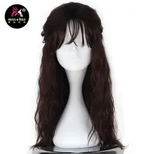 Miss U Hair Синтетический мужской длинный курчавый темный коричневый волос пушистый Хэллоуин фильм костюм для вечеринки парик ролевые игры волосы