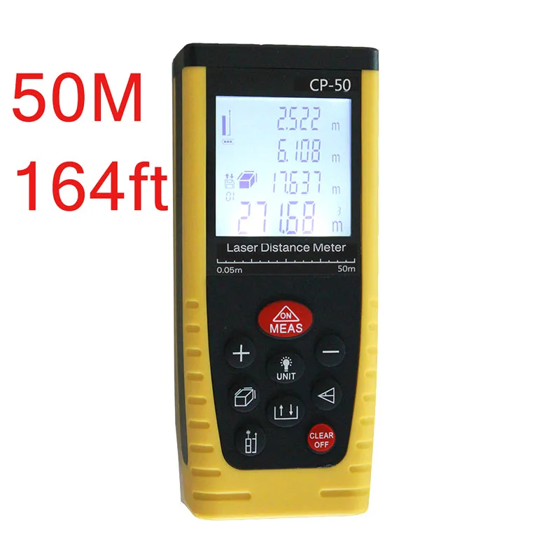 

50m Laser Range Finder Laser Rangefinder Laser Distance Meter Medidor Measure Area/Volume Tool laser Measuring Tape