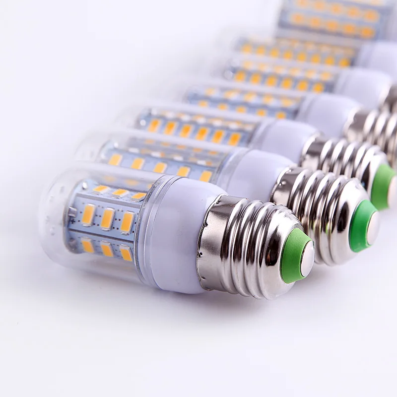 Умная Светодиодная лампа SMD 5730 E27 E14 IC энергосберегающие светодиодные лампы 220 в 230