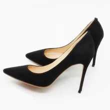 Dropshipping Elegant Cow Suede Leather Women Pumps High Heels Red Black Shoes Women Pointed Toe Sexy Party Shoes Big Size D030A Dropshipping Elegant Cow Suede Leather Women Pumps High Heels Red Black Shoes Women Pointed Toe Sexy Party Shoes Big Size D030A