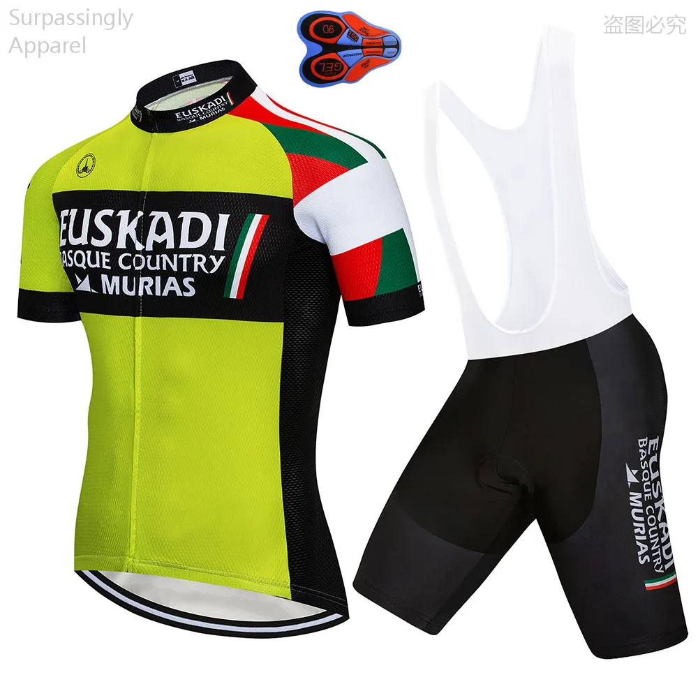 2018 أوسكادي برو الدراجات جيرسي مجموعة UCI فريق MTB غطاء دراجة الدراجة ملابس هومبر فيرانو مايوه Roupas Ciclismo 9D هلام