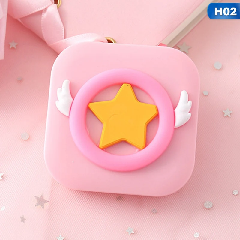 Милый мультфильм девушка сердце контактные линзы коробка St Tudent мягкий младшая сестра очки коробка Сакура красивый ученик коробка для кормления - Цвет: 02