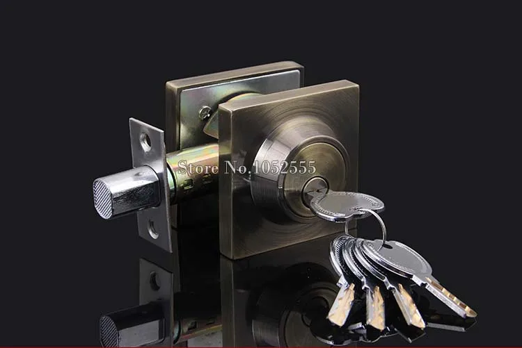 Bronze 6 компл./лот C-level Mortice дверной замок Невидимый замок Tubewell замок Deadbolt для комнаты/ванной безопасности замки Противоугонный замок - Цвет: Bronze