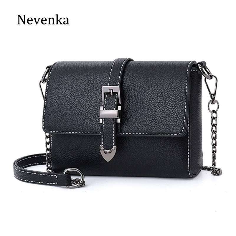 Nevenka Leather Handbag Female Chain Shoulder Bag Small Crossbody Bags Ladies Mini Flap for Women 2019 | Багаж и сумки