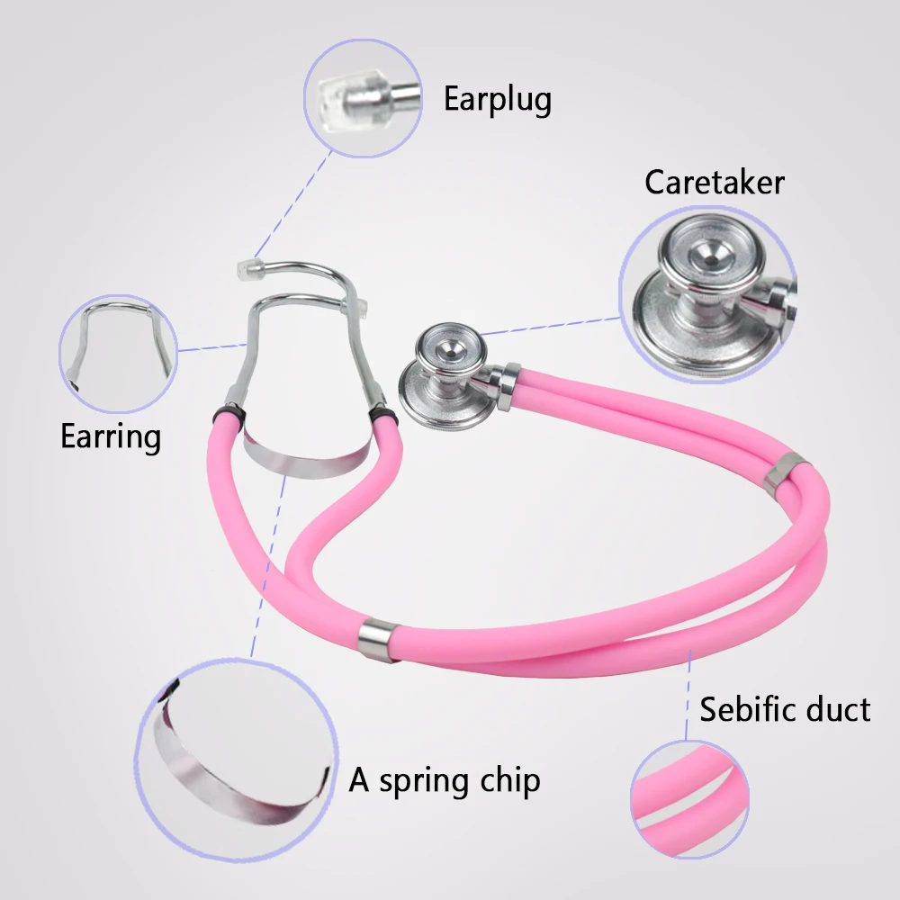 Athphy профессиональный стетоскоп медицинское оборудование портативный двойной головкой Estetoscopio высокое качество красочные Stetoskop уход за сердцем