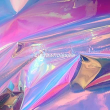 Лазерная кожа яркие флуоресцирующие ткань, сценический фон одежда водостойкая ткань, швейные материалы, 130*45 см(половина двора)/шт