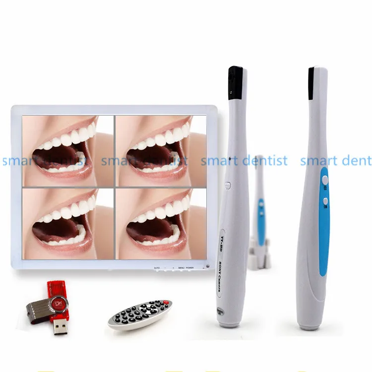 

Good Quality Dental Equipment & Instrment 5.0 Mega Pixels Intraoral Camera Endoscope + 17 inch LED Screen Imaging System