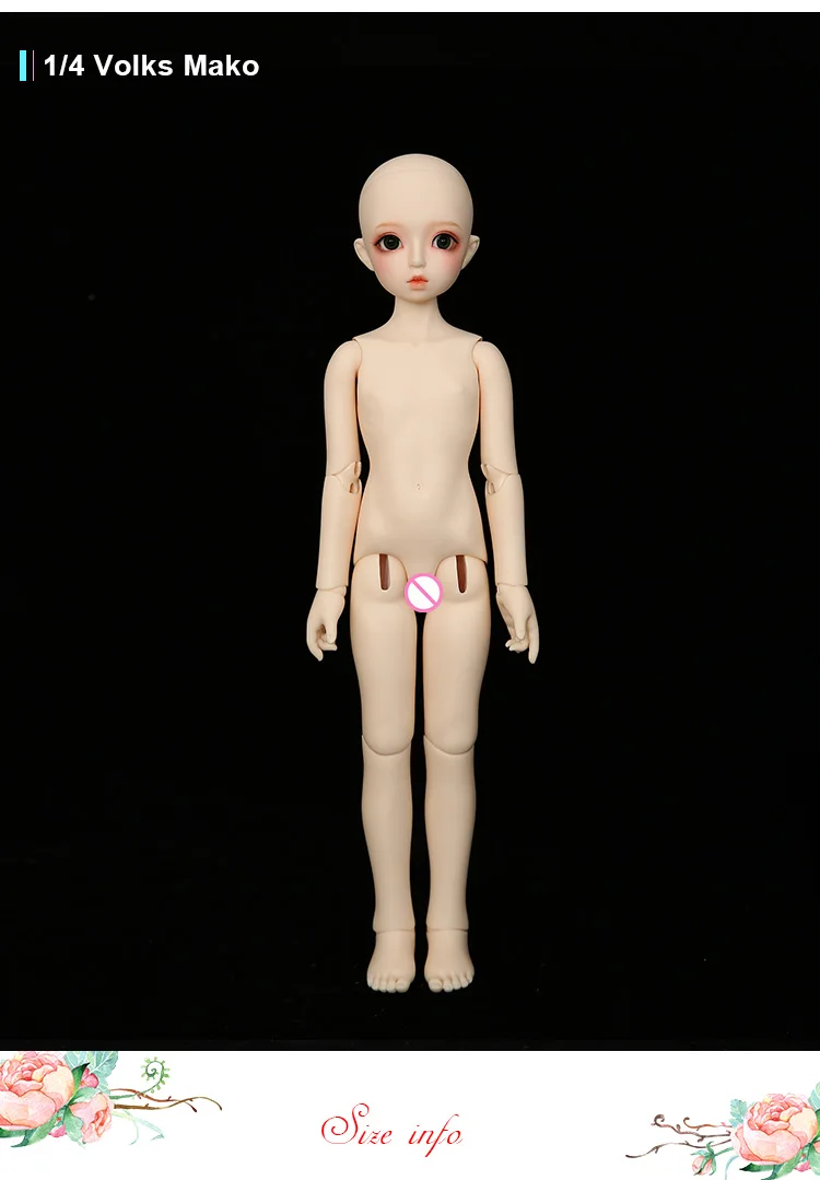 Volks Mako 1/4 BJD кукла MSD высокое качество игрушки магазин смолы шарнир Кукла chinabjd