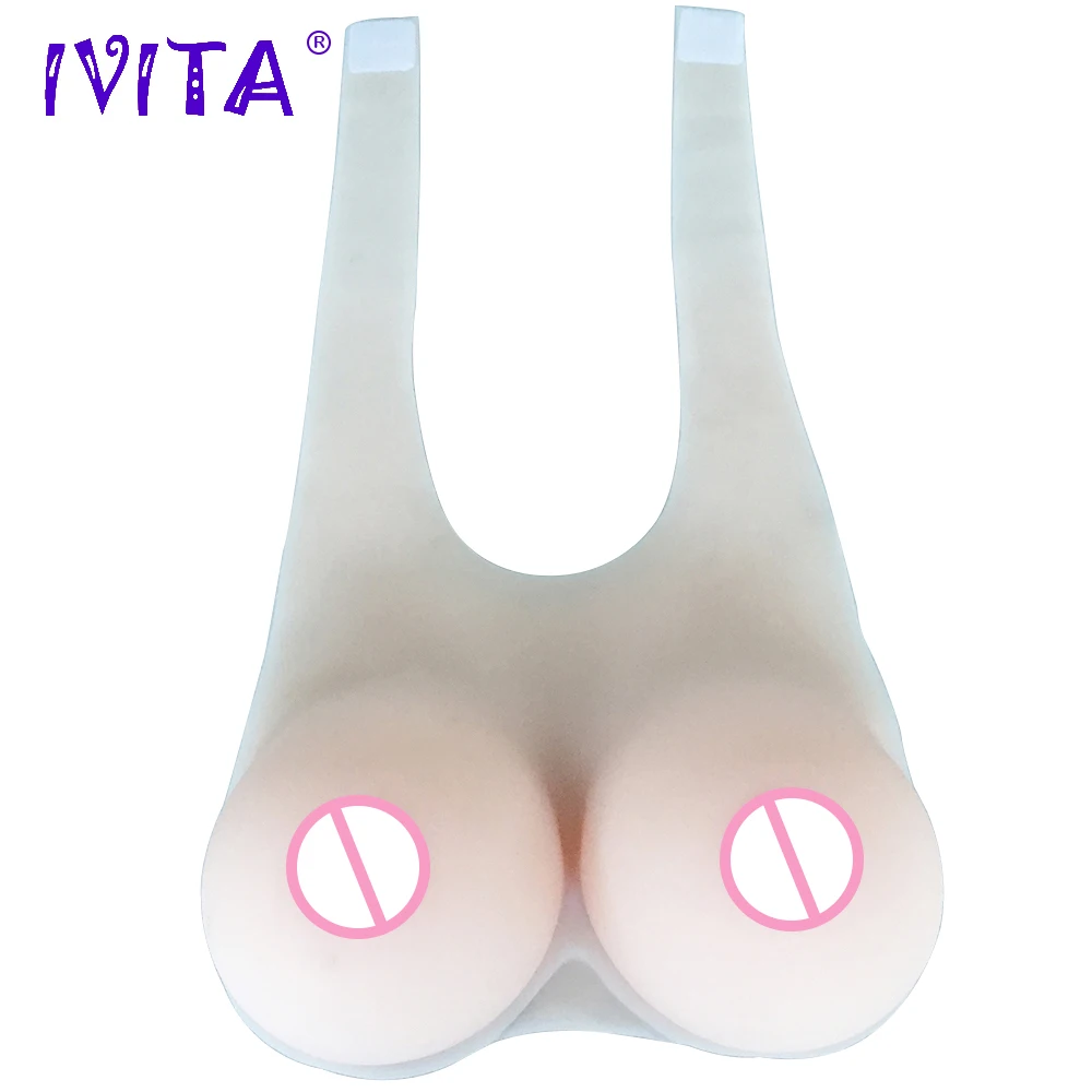 

IVITA 4600g Silicone Breast Forms Fake Boobs For Crossdresser Silicone Breasts Transgender Shemale Drag Queen Soft Touch Breast