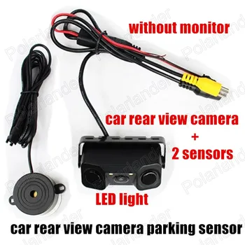 

High quality Car Video Parking Camera Sensor Rear view camera 2 Sensors Indicator Bi Bi Alarm Car Reverse Radar