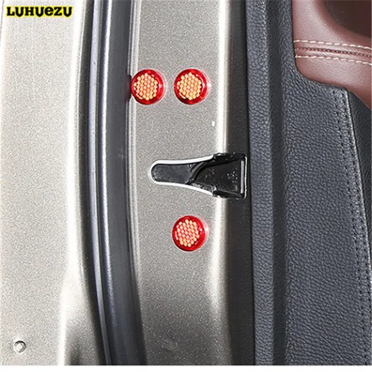 Luhuezu светоотражающий дверной замок Защитная крышка винта для Renault Koleos Captur Megane Kadjar Logan, duster аксессуары