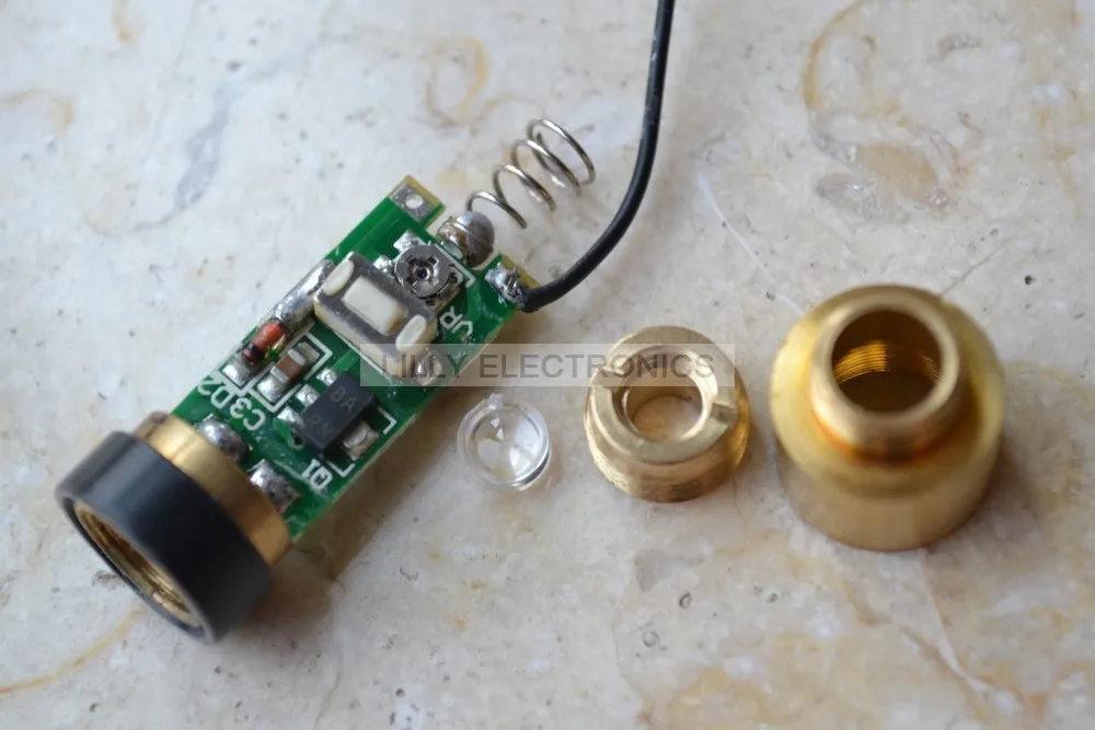 

405nm 50mW Violet/Blue Laser Diode Module w/ lens and Lens holder