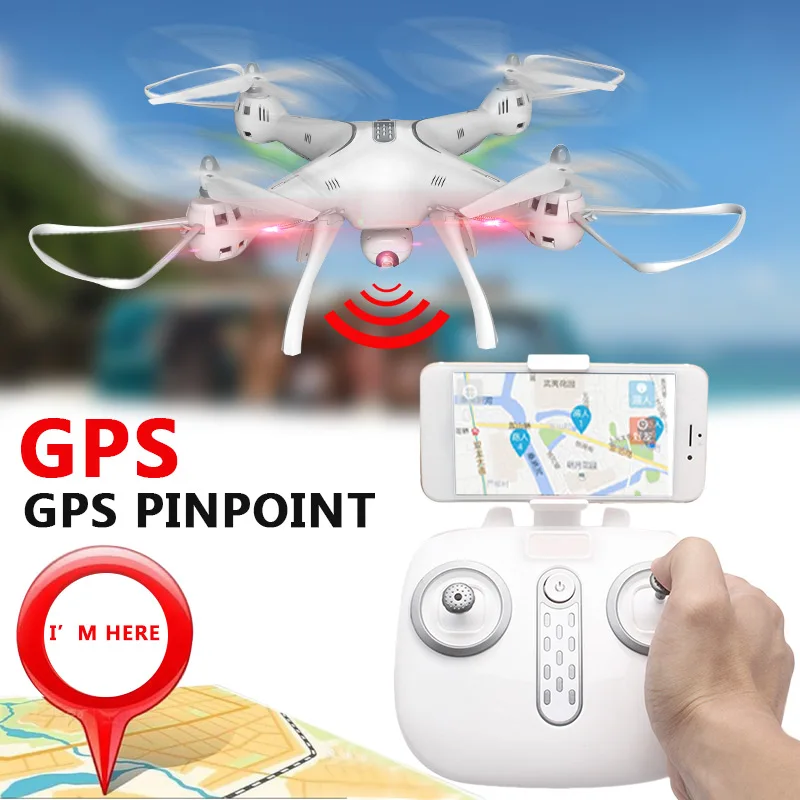 

HD 2.0MP 7.4v 2000mAh 12 min fly drone Aircraft Quadcopter with GPS Altitude Hold movability camera toys and games