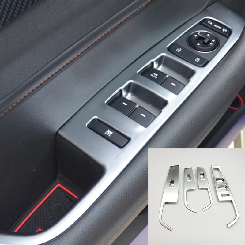 For-Hyundai-Sonata-LF-2015-2016-2017-Chrome-Inner-Door-Window-Switch-Panel-Armrest-Cover-Trim (3)