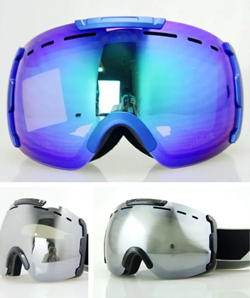 professional skiiing/snowboard ski goggles double lens anti fog Ski