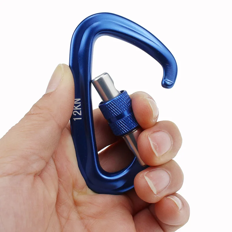 4Pcs Screw Lock Climbing Carabiner Hook