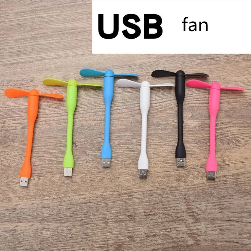 

1 pc Random Color USB Mini Fan High Quality Portable Mini USB Fan & Light Low Power