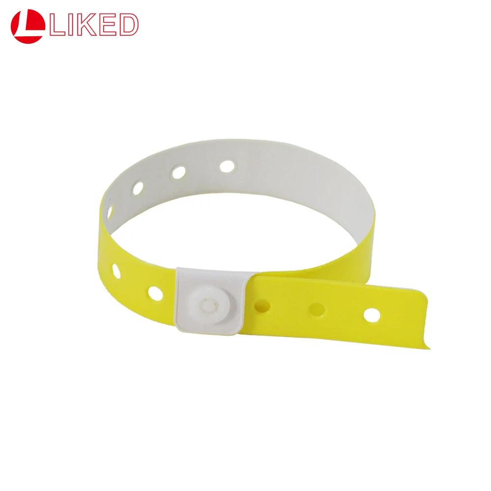 Yellow Plastic Wristbands 500 Pack Wristbands For Events 16m x 250mm