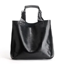 Новинка года Роскошные брендовые сумочки Для женщин дизайнерские масла Воск Кожа Повседневное, сумка в руку, для груза, Женская Винтаж, сумка на плечо, для девушек, большая сумка для покупок