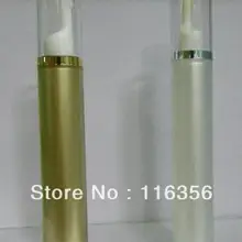 15 мл Золото/груша белый безвоздушного пластиковые бутылки лосьона или безвоздушного Eyecream бутылка с безвоздушный насос может использоваться для косметической упаковки