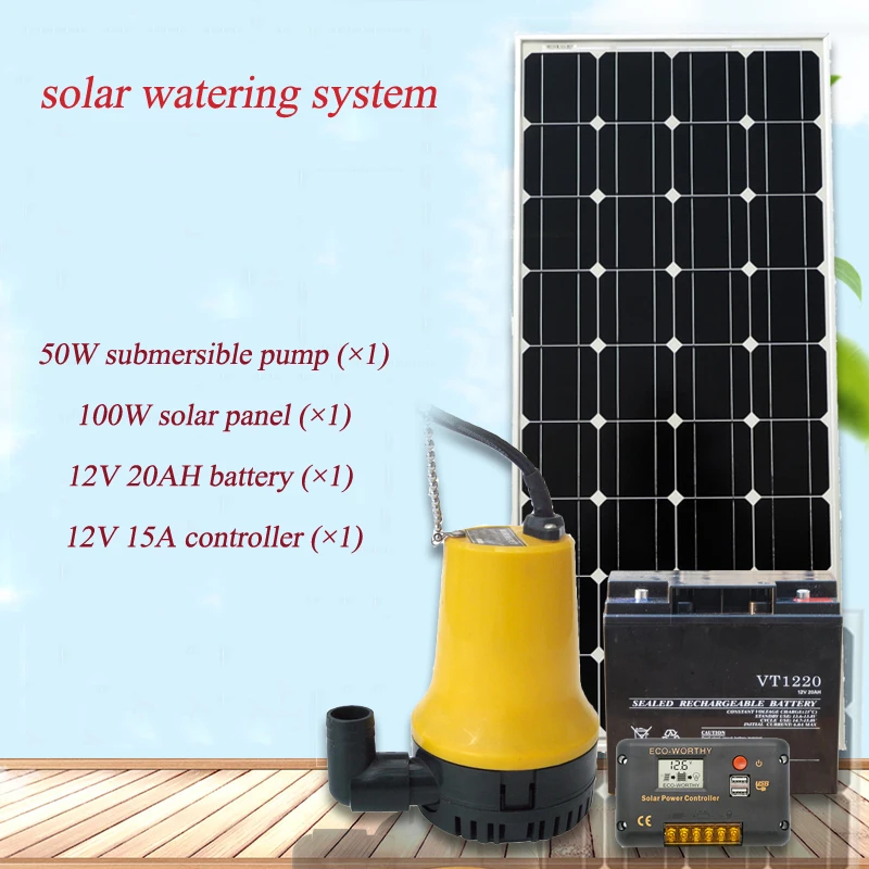 12V/24V solar watering system for garden solar system mini set for home mini solar watering system for solar energy system