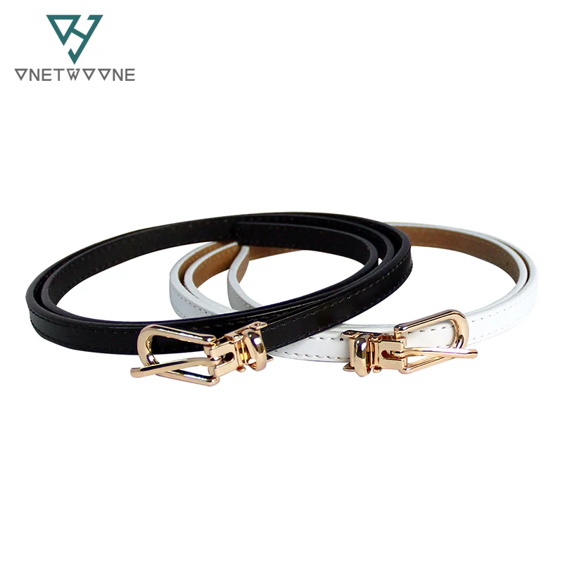 

Thin PU Leather Belt Female Black White Yellow Waist Belts Women Dress Strap cinturon mujer cinto feminino Free Shipping