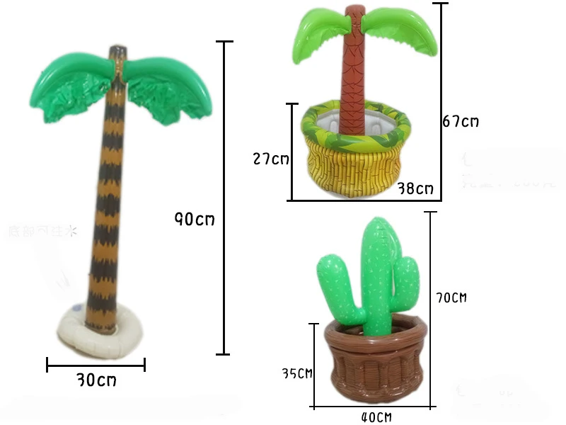 Новые надувные кокосовые пальмы Напитки Охладитель Ведро льда для летней пляжной вечерние аксессуары бассейн сувениры Гавайи серии