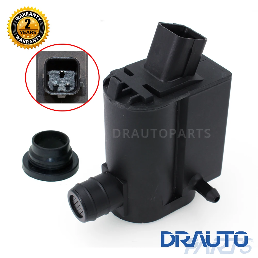 Twin Outlet Windscreen Washer Pump For Hyundai I20 I40 Tucson Elantra