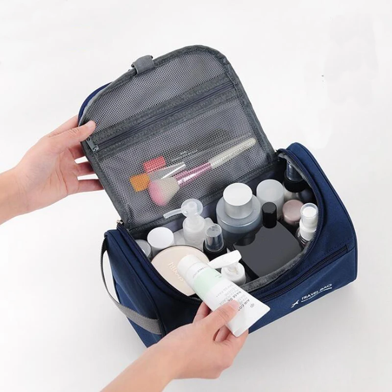  Casual Men Hanging Big Cosmetic Bag Business Makeup Case Women Travel Make Up Zipper Organizer Stor - 32856176751