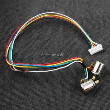 

Hot 20pcs DC1.5V-3V Wire 2 Phase micro stepper motor with output copper gear Miniature stepper motor D8mm x H9.2mm