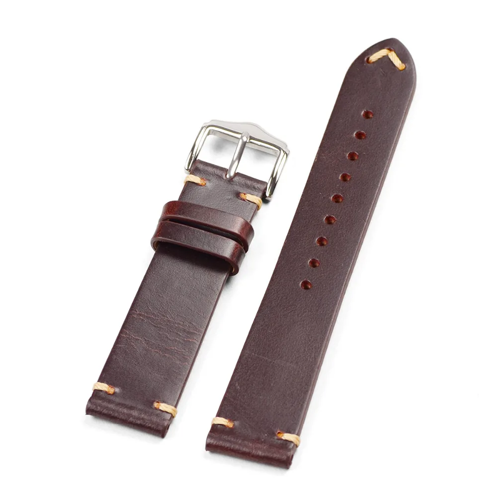 Ремешок для часов EACHE из натуральной телячьей кожи 18 мм 20 22 мм|strap 18mm|watchband strapleather