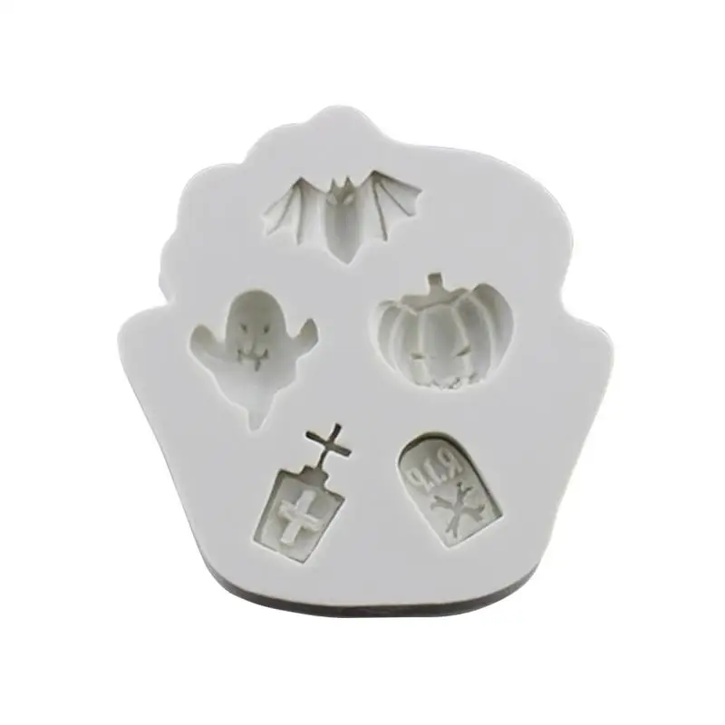 

1pcs Silicone Cake Mould Bat Pumpkin Halloween Theme Baking DIY Tools Mold Tray for Fondant Muffin Mousse Chocolate Dessert