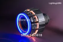 35 Вт H1 H7 H11 9004 9007 H4 3 »дюймовый hid биксенон Проектор Фары теплый белый 4300 К-8000 К Двойной Ангел глаз