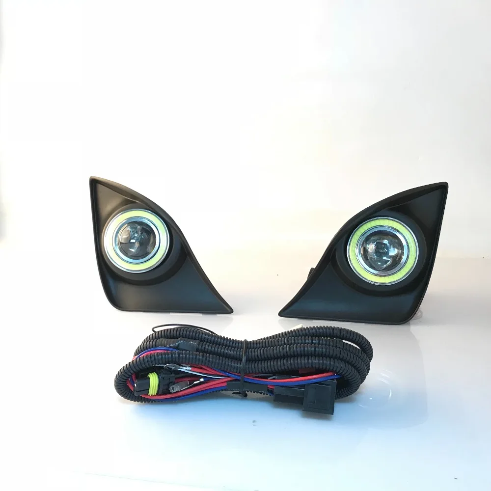 RQXR противотуманная фара вождение свет в сборе для Lexus IS250 cob angel eye светодиодные дневные ходовые огни сигнал поворота