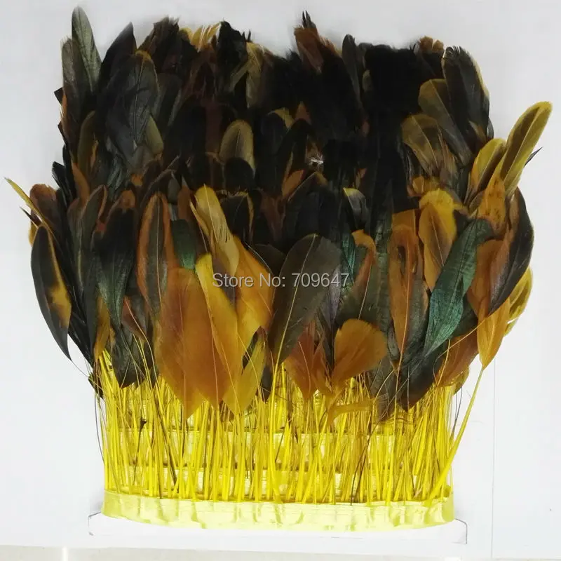 

10 м/лот! Высота 15-20 см Желтые Полосатые Перья, желтые Полосатые Перья с бахромой, желтые Фотообои