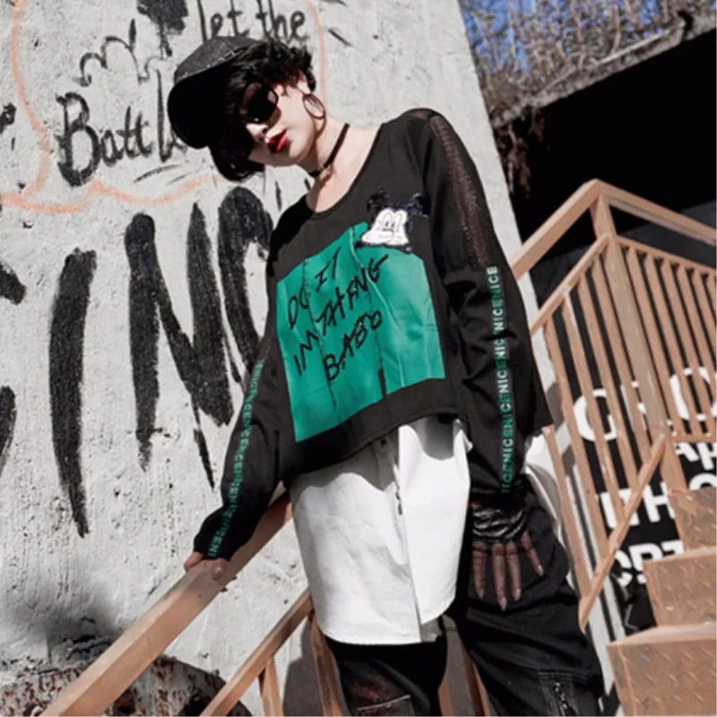 Max LuLu Роскошные Поддельные 2 шт. корейские футболки для девочек Женская футболка с