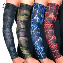 1 шт. велосипедные рукава для защиты от солнца, камуфляжные Компрессионные рукава для баскетбола, волейбола, бега, защитные устройства для рук