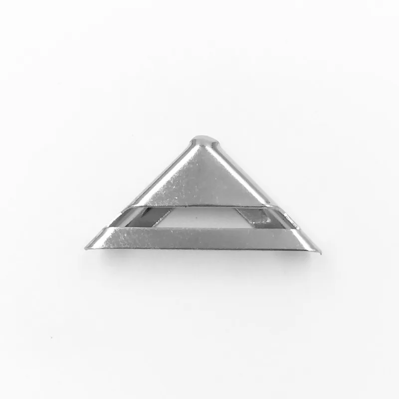 

200Pcs Silver Tone DIY Hollow Book Albums Menus Scrapbooking Hardware Folders Corner Protectors 24x11mm