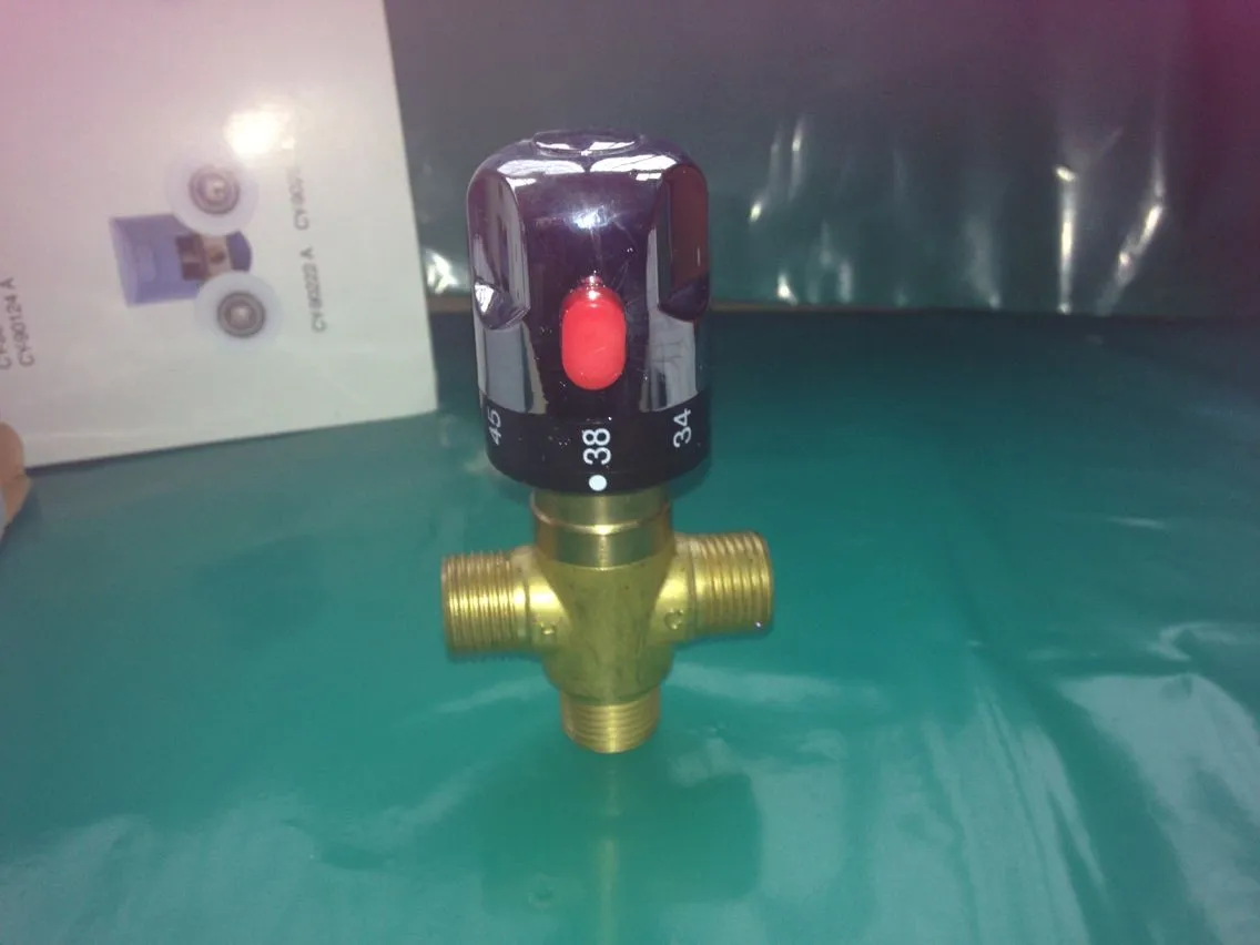 Copper thermostatic valve water heater shower pipeline valve thermostat