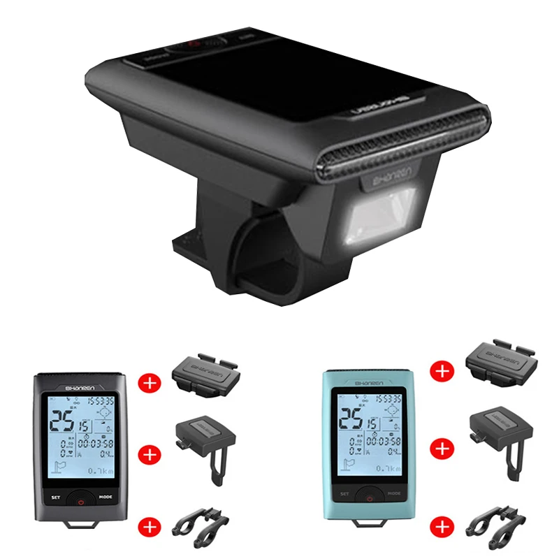 

Smart Bicycle Light 2 In 1 Bluetooth GPS Bike Computer Speedometer Bike Front Lights LED Bicycle Lamp Computer Bike Accessories