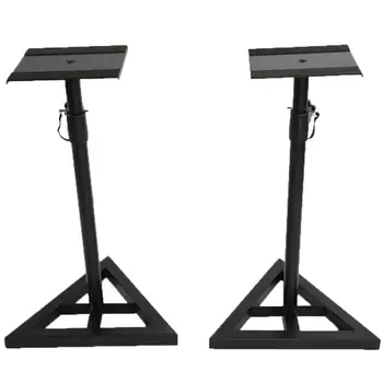 

2pcs Heavy Duty Adjustable Height Pro Speaker/Monitor Stands Black