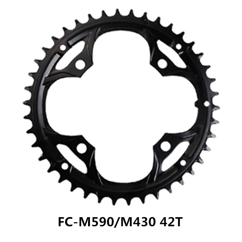 Новые оригинальные звездочки SHIMANO FC-M590/FC-M430 для горного велосипеда 44 T/42 T/32 T/22 T, запасные части, совместимые с Shimano - Цвет: Only 42T